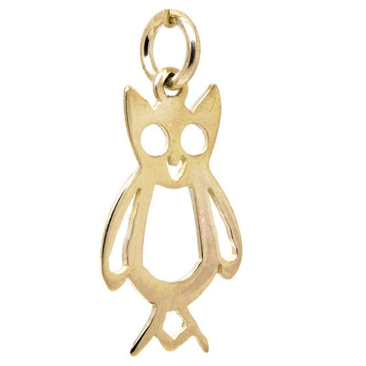 Gold Cut Out Owl Charm - Perfectcharm - 1