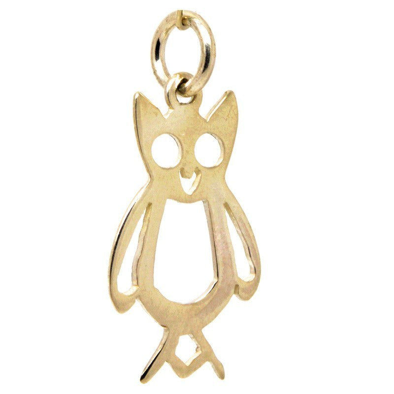 Gold Cut Out Owl Charm - Perfectcharm - 2