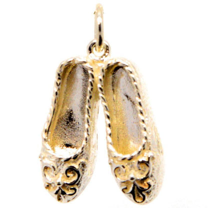 Gold Dancing Slippers Charm - Perfectcharm - 1
