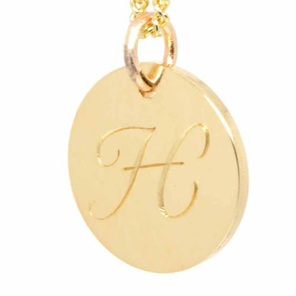Gold Disc Tag Charm - Perfectcharm - 2