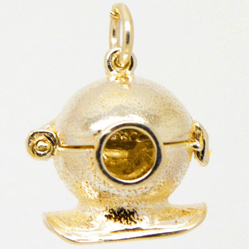 Gold Diver Helmet Charm - Perfectcharm - 1