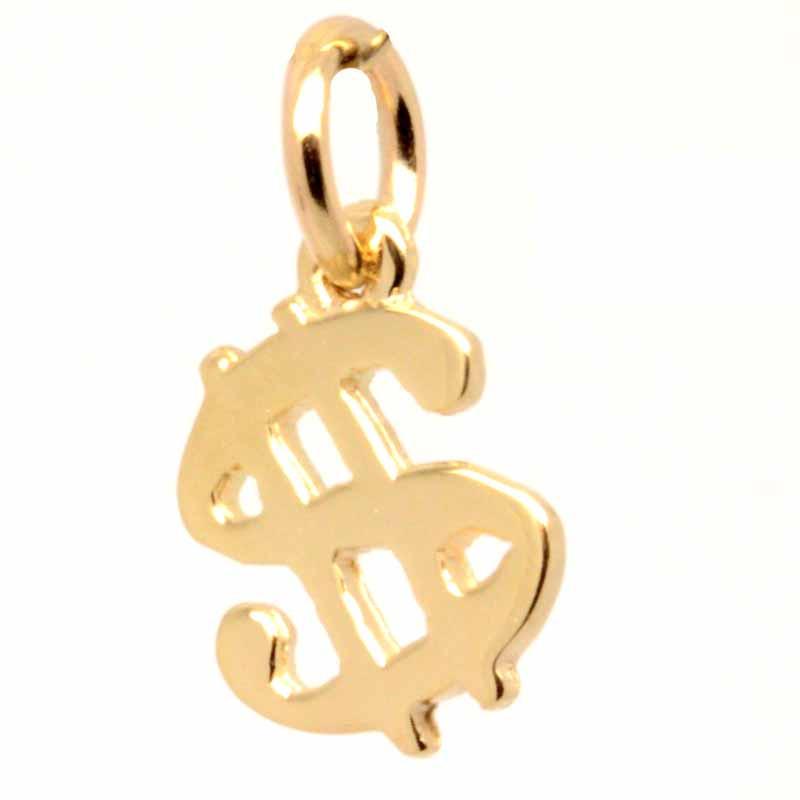 Gold Charm - Gold Dollar Charm