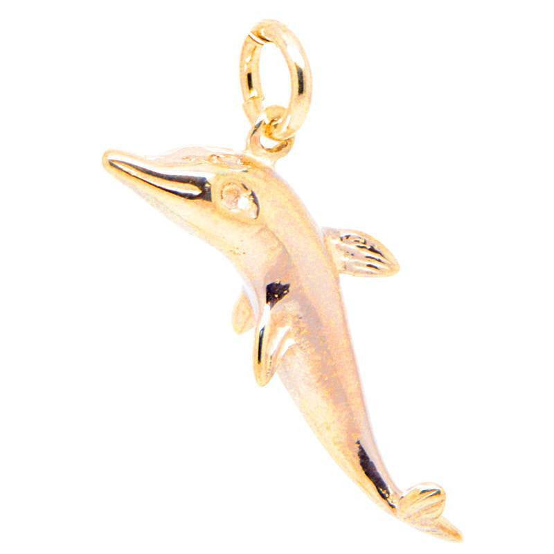 Gold Dolphin Charm - Perfectcharm - 2