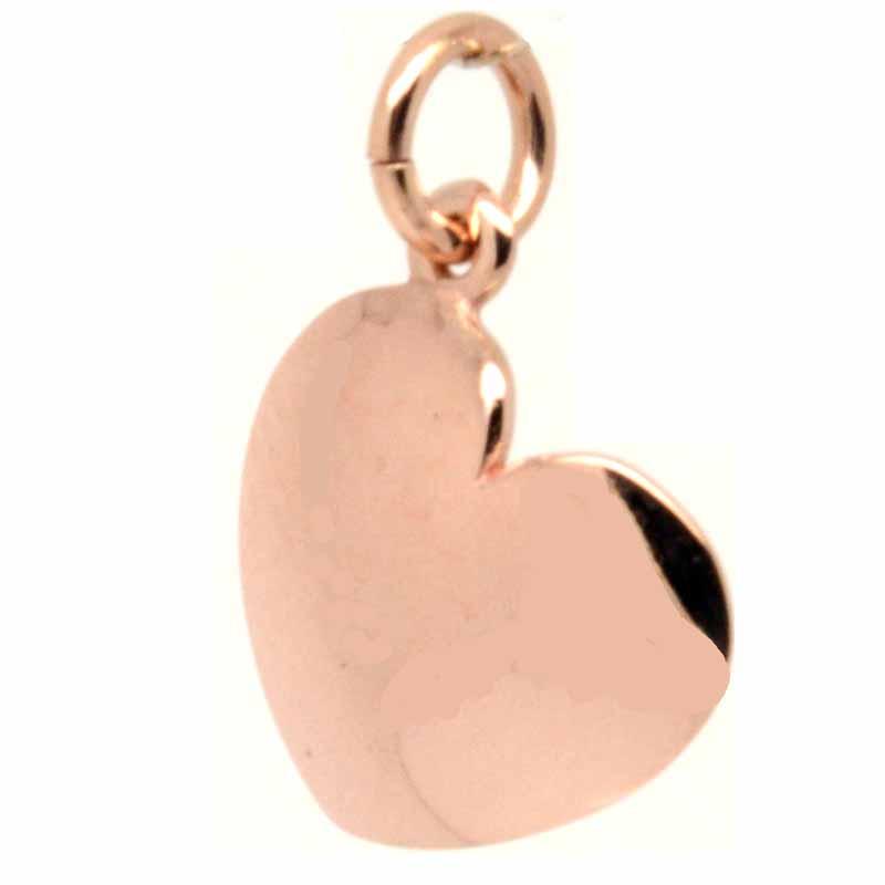 Gold Charm - Gold Domed Heart Charm