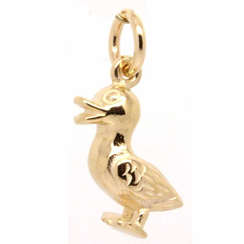 Gold Charm - Gold Duck Charm