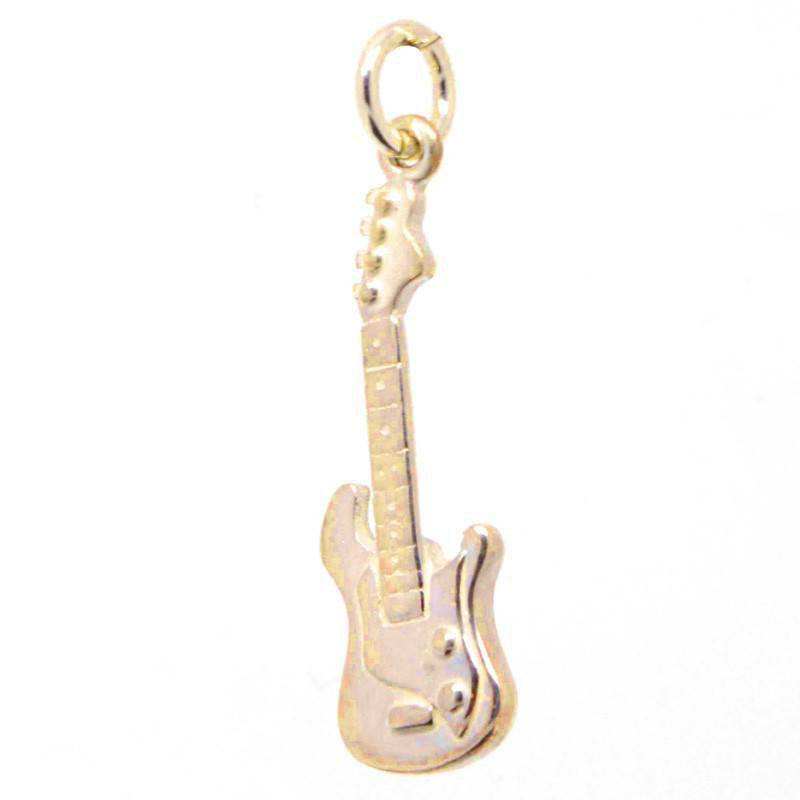 Gold Electric Guitar Charm - Perfectcharm - 1