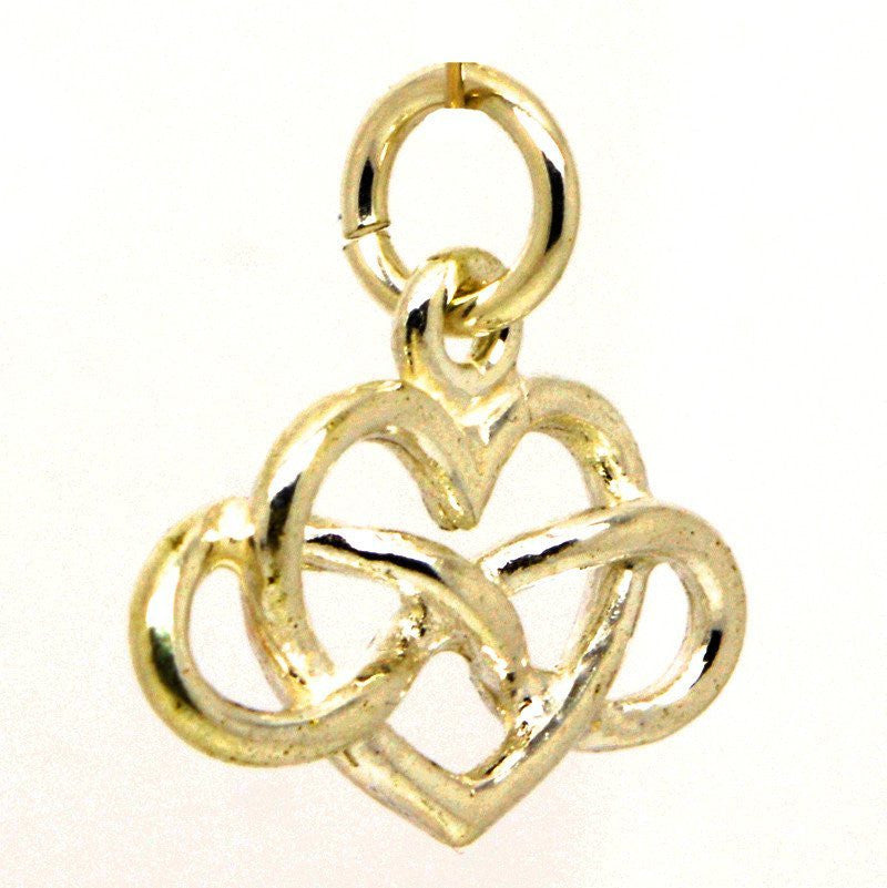 Gold Eternal Heart Infinity Charm - Perfectcharm - 1