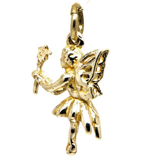 Gold Fairy with Wand Charm - Perfectcharm - 1