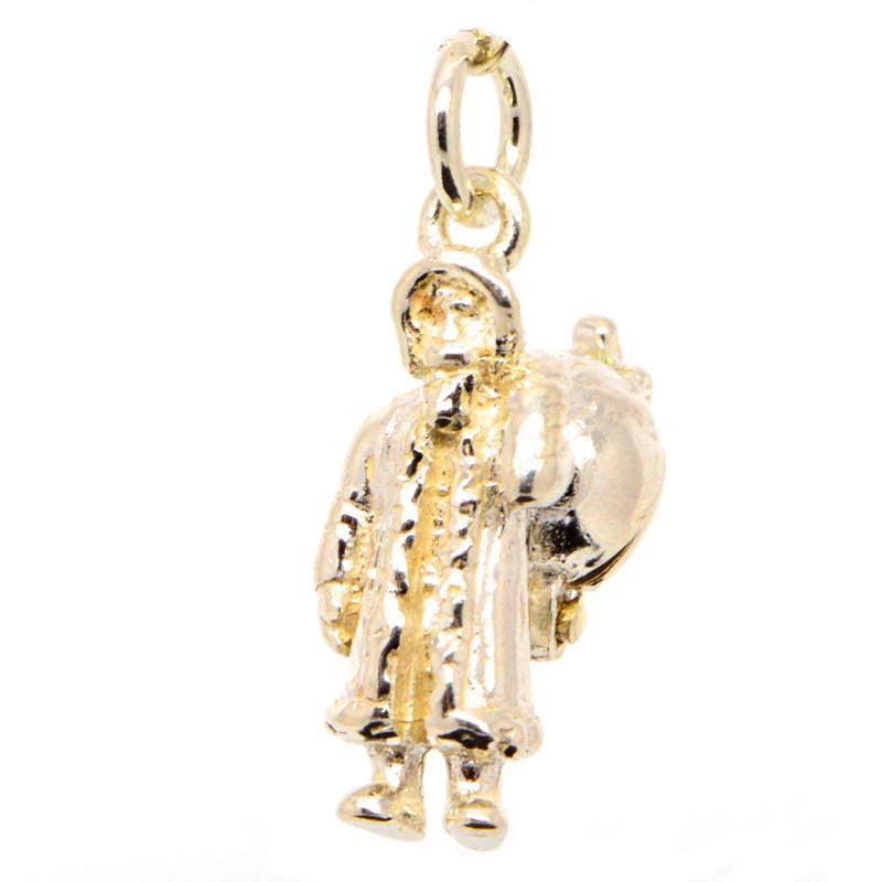 Gold Father Christmas Charm - Perfectcharm - 1