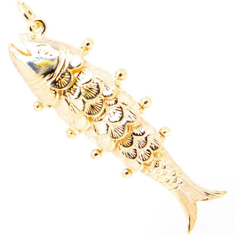 Gold Flexible Fish Charm - Perfectcharm - 1