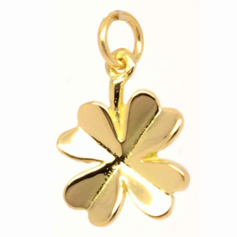 Gold Charm - Gold Four Leaf Clover Charm