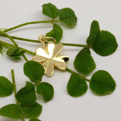 Gold Charm - Gold Four Leaf Clover Charm