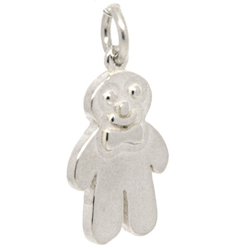 Silver Gingerbread Man Biscuit Charm - Perfectcharm - 2