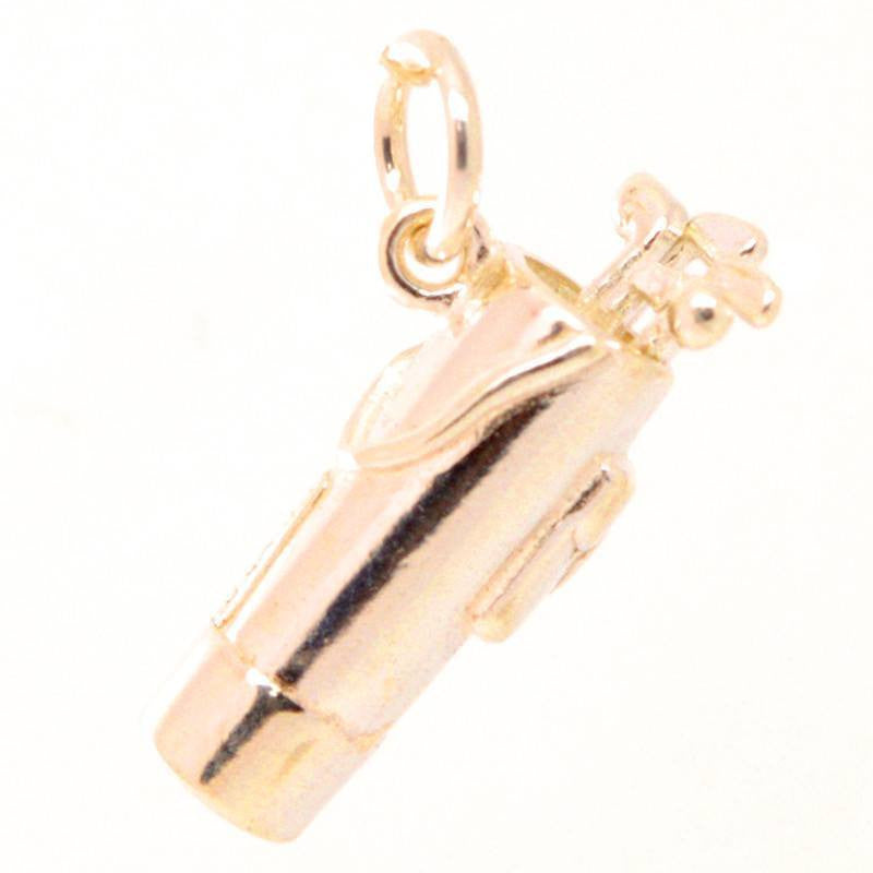 Gold Golf Bag Charm - Perfectcharm - 1