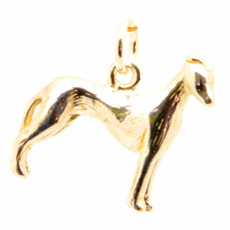 Gold Charm - Gold Greyhound Dog Charm