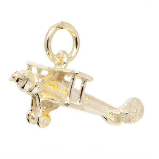 Gold Gypsy Moth Plane Charm - Perfectcharm - 1