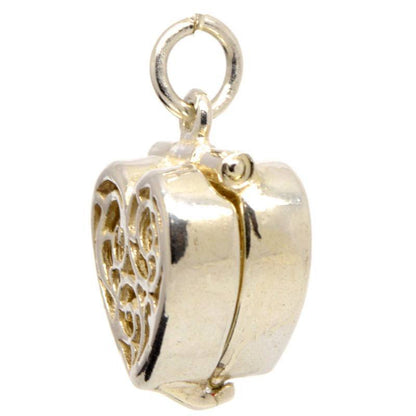 Gold Heart-Shaped-Ring Box charm - Perfectcharm - 3