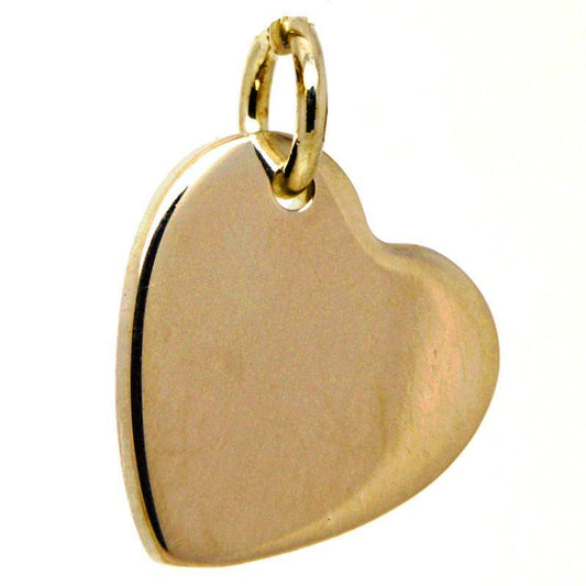 Gold Heart Tag Charm - Perfectcharm - 1