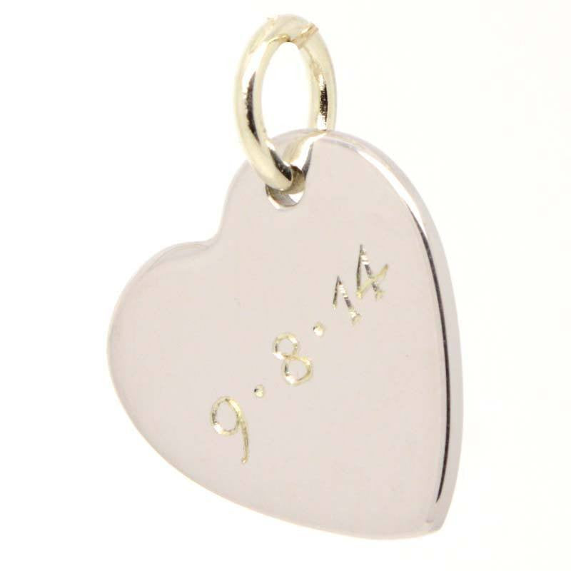Gold Heart Tag Charm - Perfectcharm - 2