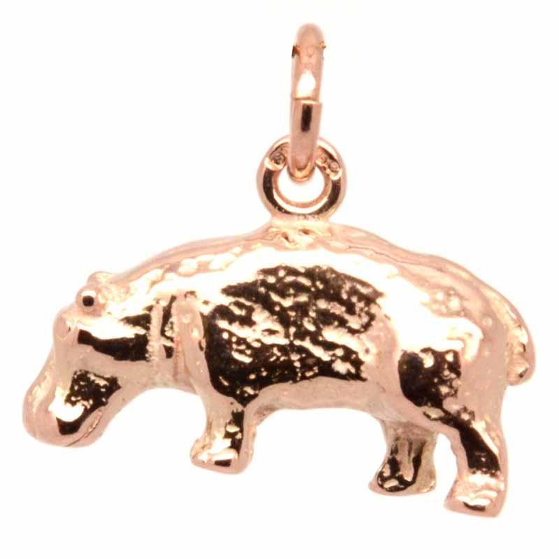 Gold Charm - Gold Hippo Charm
