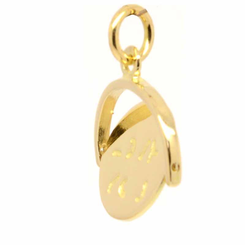 Gold Charm - Gold  I Love You Spinner Charm