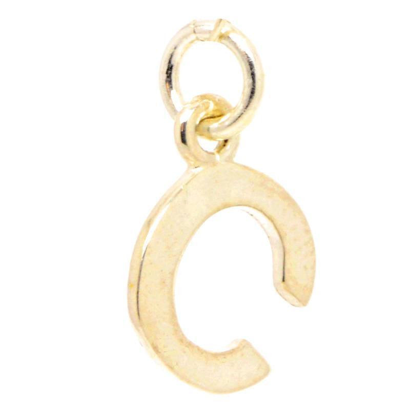 Gold Initial letter C Charm - Perfectcharm - 1