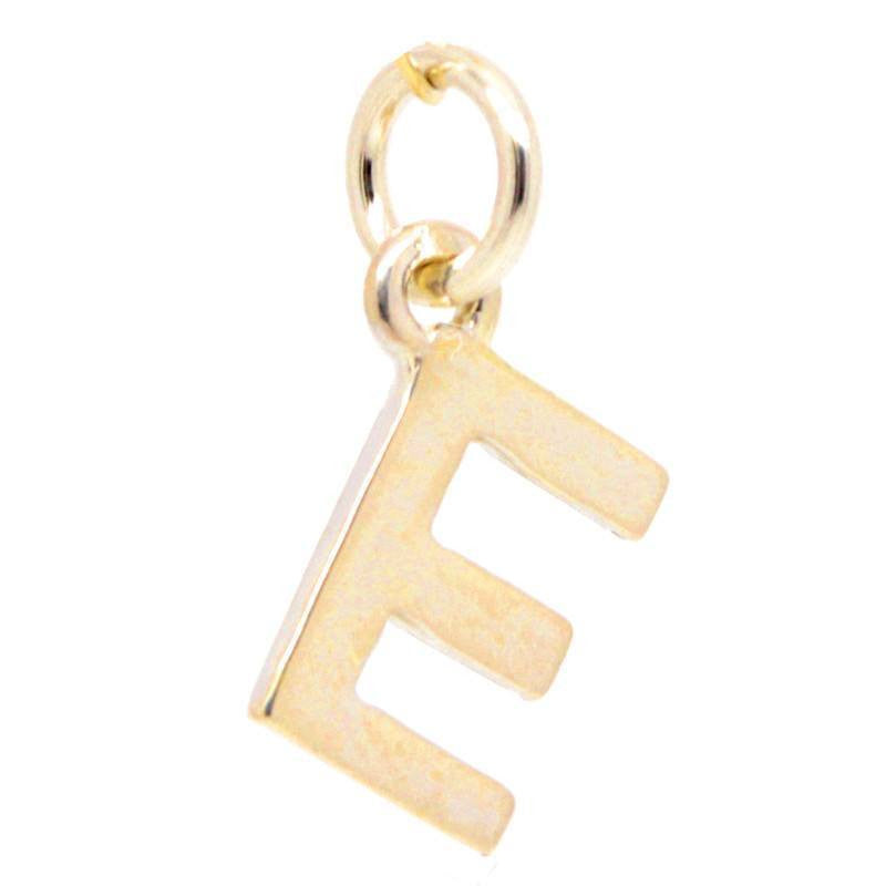 Gold Initial letter E Charm - Perfectcharm - 1