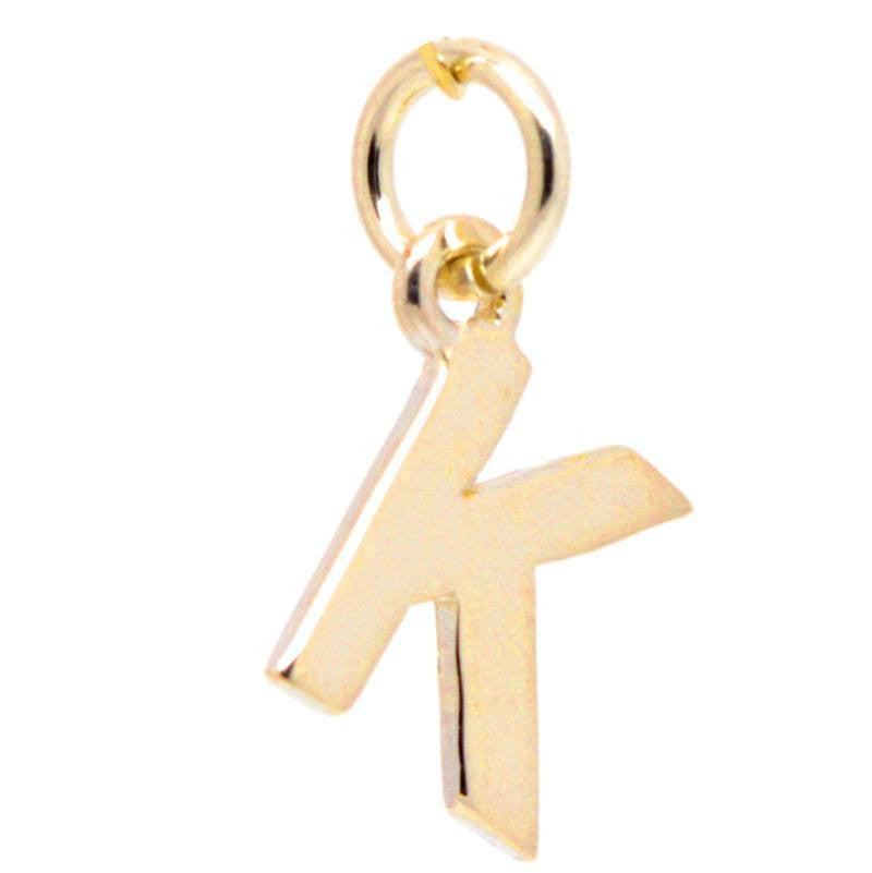 Gold Initial letter K Charm - Perfectcharm - 1