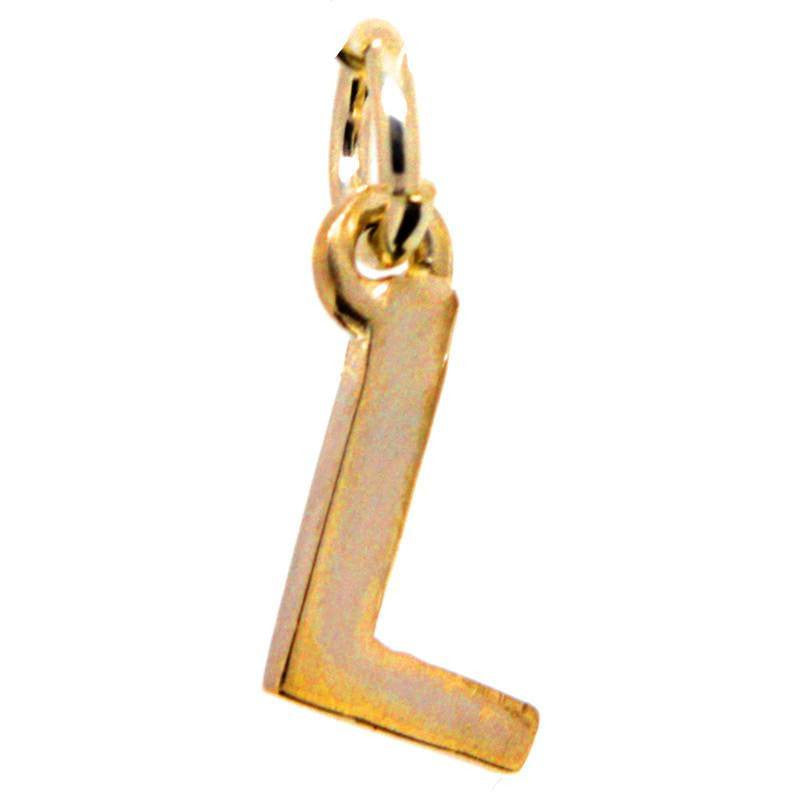 Gold Initial letter L Charm - Perfectcharm - 1