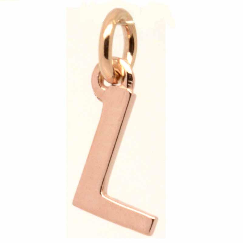 Gold Charm - Gold Initial Letter L Charm