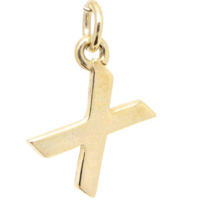 Gold Initial letter X Charm - Perfectcharm - 1