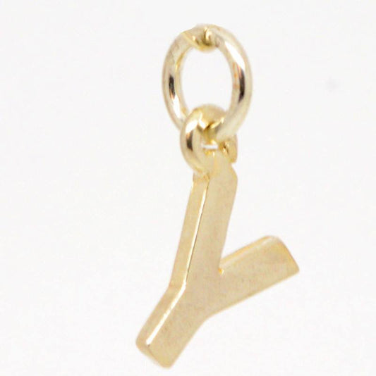 Gold Initial letter Y Charm - Perfectcharm - 1