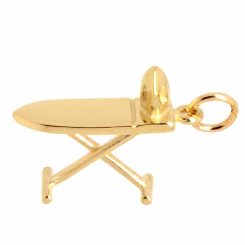 Gold Charm - Gold Ironing Board Charm