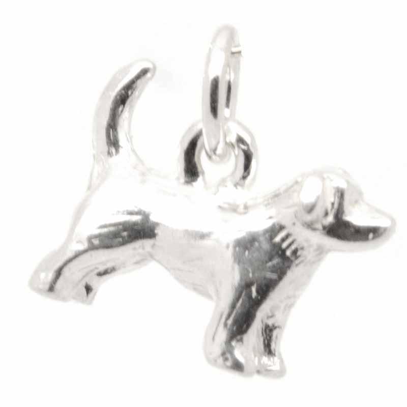 Gold Charm - Gold Jack Russell Dog Charm