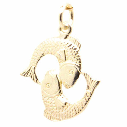 Gold Charm - Gold Large Pisces Charm