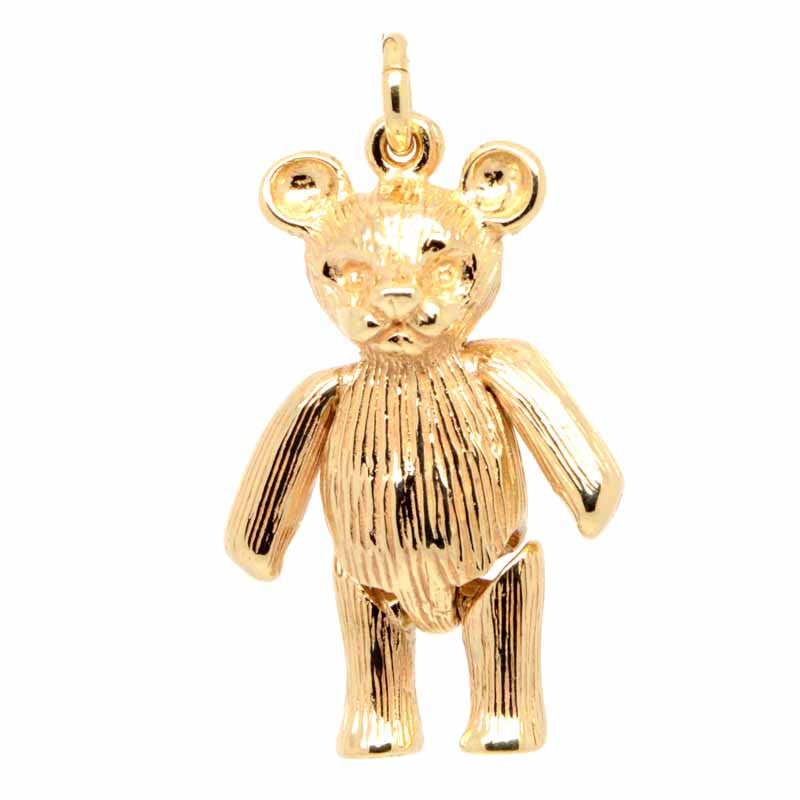 Gold Large Teddy Bear Charm - Perfectcharm - 1