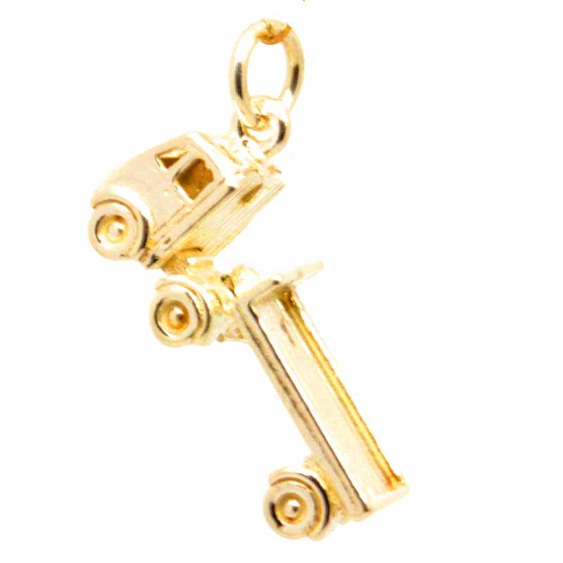 Gold Charm - Gold Lorry Truck Charm