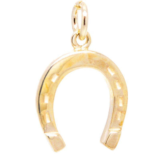 Gold Lucky Horseshoe Charm - Perfectcharm - 1
