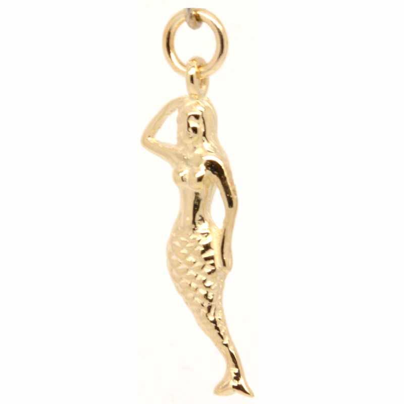 Gold Charm - Gold Mermaid Charm