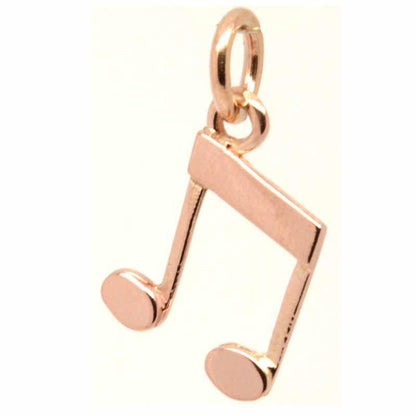 Gold Charm - Gold Musical Note Quavers Charm