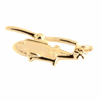 Gold Charm - Gold Naval Helicopter Charm