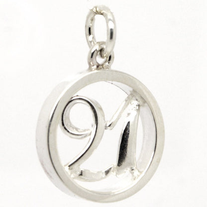 Gold Number 21 in Ring Charm - Perfectcharm - 2