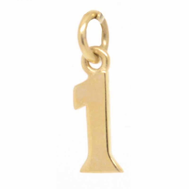 Gold Charm - Gold One Charm