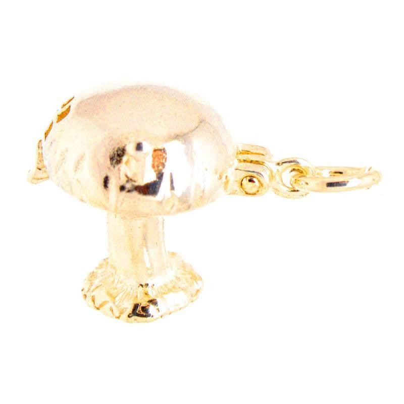 Gold Opening Toadstool Charm - Perfectcharm - 1