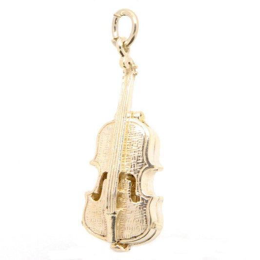 Gold Opening Violin Charm - Perfectcharm - 1