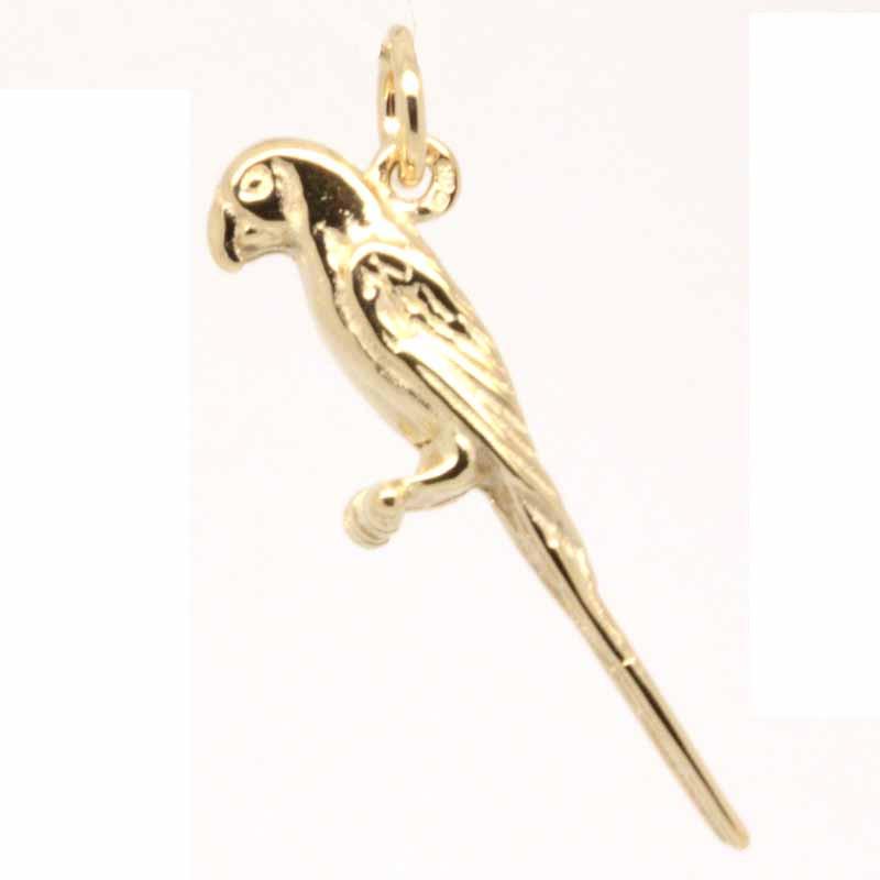 Gold Charm - Gold Parrot Charm