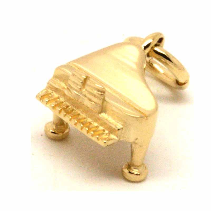 Gold Charm - Gold Piano Charm