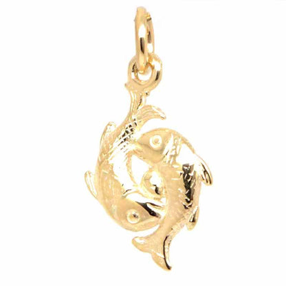 Gold Charm - Gold Pisces Charm