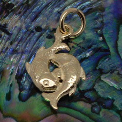 Gold Charm - Gold Pisces Charm