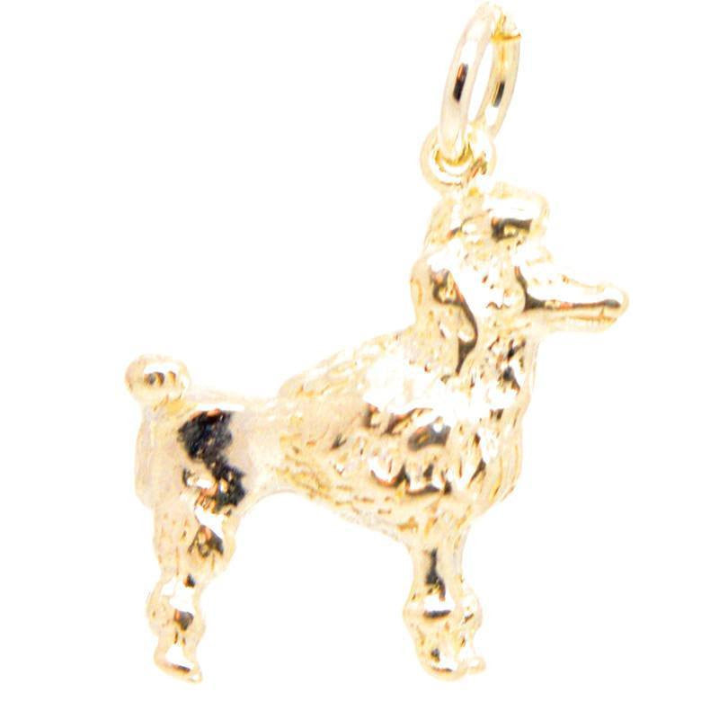 Gold Poodle Dog Charm - Perfectcharm - 1